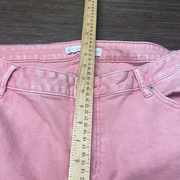 Cato Blush Pink Plus Size Skinny Loose Hem Jeans Size 18W - Picture 8 of 8